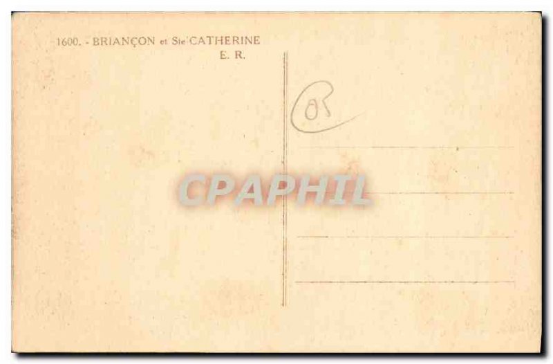 Old Postcard Briancon and St. Catherine