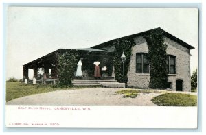1905 Golf Club House, Janesville, Wisconsin WI Antique Postcard 