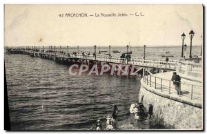 Old Postcard Arcachon The new pier