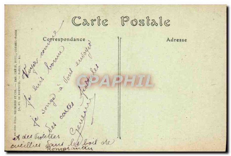 Old Postcard Romorantin Sauldre and garden boys