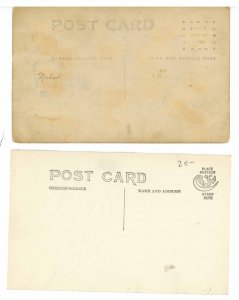 2 RPPC's - Trolley Cars   RPPC