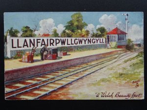 CYMRU Anglesey A WELSH BEAUTY SPOT Welsh Rarebits c1907 Comic Postcard Tuck 9340