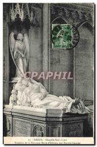 Postcard Old Death Dreux Chapelle Saint louis Tomb of Princess Marie d & # 39...