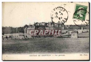Old Postcard Chateau de Chantilly General view