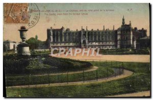Old Postcard Saint Germain en Laye The castle took the roundabout of the terrace