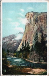 USA California Yosemite Valley El Capitan Vintage Postcard C163