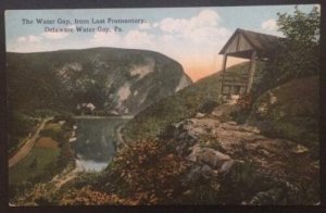 The Water Gap from last Promontory Delaware Water Gap PA J.F. Kirtkton TC Co. 