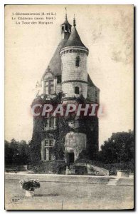 Old Postcard Chenonceaux I and L Chateau my hist Tower Trademark