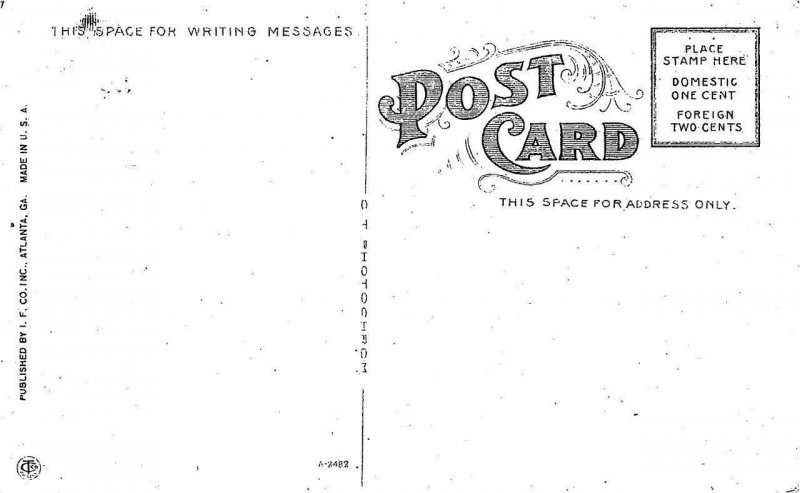 ATLANTA, Georgia~GA   GOVERNOR'S MANSION~Peachtree Street   c1910's Postcard