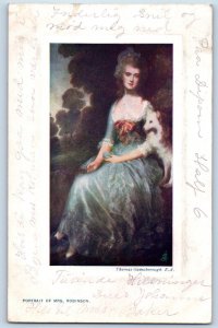 Minnetonka Beach MN Postcard Portrait of Mrs. Robinson 1911 Oilette Tuck Art