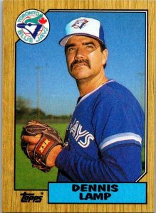 1987 Topps Baseball Card Dennis Lamp Toronto Blue Jays sk3421