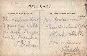 Vintage RPPC Sowerby Bridge WEST YORKSHIRE Town Hall Real Photo Postcard