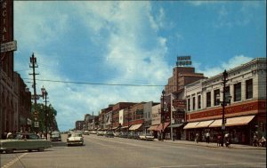 Kansas City Kansas KS Minnesota Ave Classic 1950s Cars Vintage Postcard