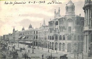 ac1621 -  BRAZIL - VINTAGE POSTCARD  to Tunis - Rio de Janeiro - 1908