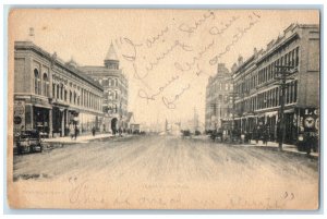 1907 Scene in an Avenue in Missoula Montana MT Antique Posted RPO Postcard