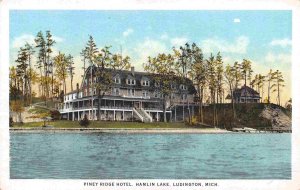 Piney Ridge Hotel Hamlin Lake Ludington Michigan 1920s postcard