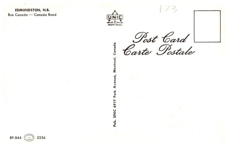 Canada  Edmundston Canada Road