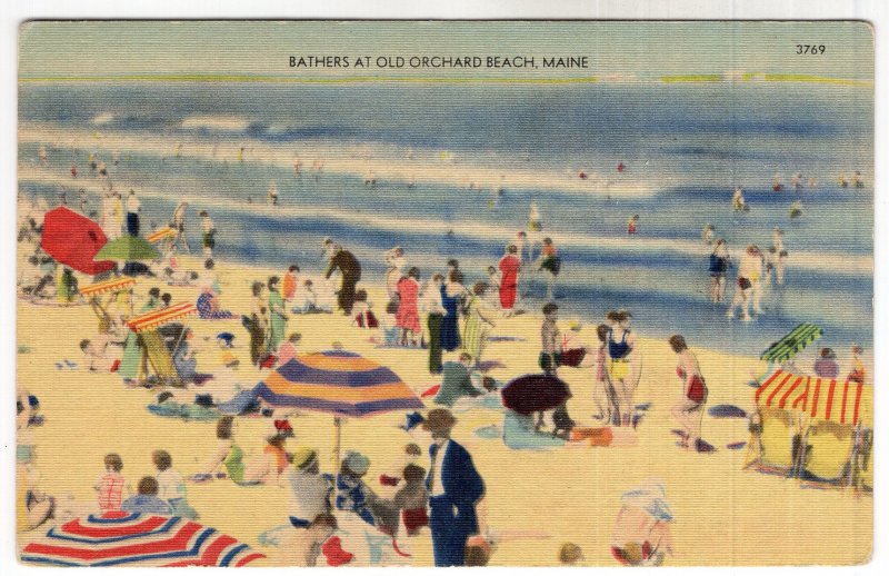 Bathers At Old Orchard Beach, Maine