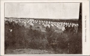 Aldershot Camp Kentville NS Nova Scotia WW1 Canadian Military Postcard E82