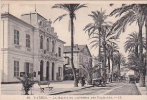 France Hyeres La Mairie Et L'Avenue Des Palmiers