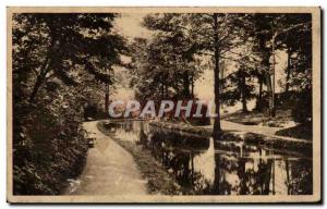 Old Postcard Ax Les Thermes (Ariege) Park of Teich