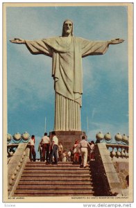 Monumento Do Cristo Redentor No Corcovado, RIO DE JANEIRO, Brazil, 1940-1960s