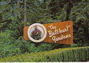 Canada Victoria The Butchart Gardens Entrance Sign