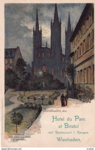 WIESBADEN, Hesse, Germany, 1900-1910s; Hotel Du Parc Et Bristol Mit Restauran...