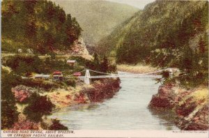 Cariboo Road Bridge Spuzzum BC British Columbia Canada Unused Postcard H48