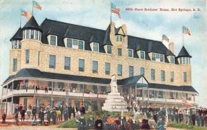 Hot Springs South Dakota State Soldiers Home Antique Postcard K103305