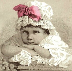 1880's Rumford Chemical Works Horsfords Acid Phosphate Adorable Baby P185