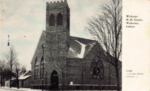 Postcard Walkerton M.E. Church in Walkerton, Indiana~129817