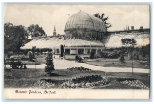 1911 Botanic Gardens Belfast Northern Ireland Antique Posted Postcard