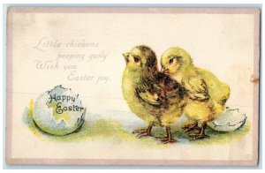 1917 Happy Easter Hatched Egg Chicks Montclair New Jersey NJ Antique Postcard