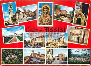 Postcard Modern Saluti da Assisi