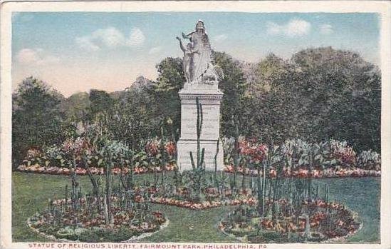 Pennsylvania Philadelphia Statue Of Religous Liberty Fairmount Park