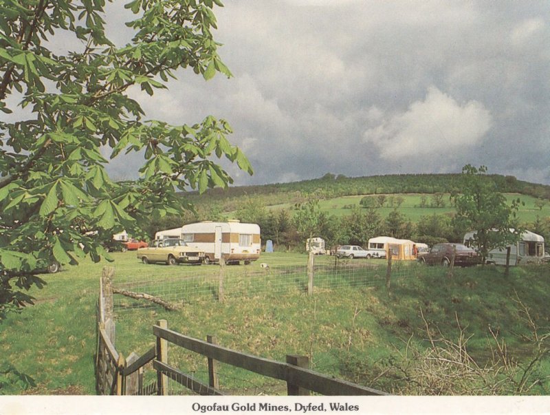 Ogofau Gold Mines Dyfed Wales 1980s Caravan Club Postcard