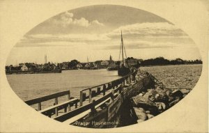 denmark, DRAGØR, Havnemole, Harbour, Fishing Boat (1910s) Postcard