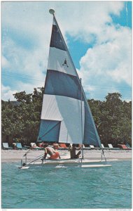 Sail boat,Island Beachcomber Hotel,St.Thomas,U.S.Virgin Island, 40-60s