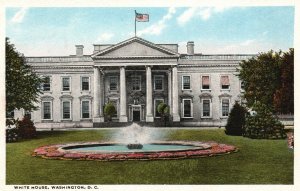 Washington DC, The White House, Home Of Presidents, Vintage Postcard