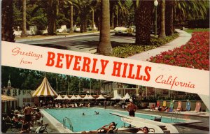 Greetings from Beverly Hills CA Postcard PC388