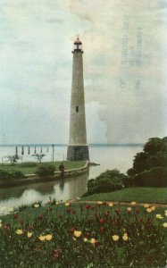 Vintage Postcard 1951 Lighthouse Grand Lake St. Mary's Vacation Springfield Ohio
