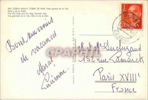 Postcard Modern Tossa de Mar Costa Brava Vue Generale of the Vila Vella and t...