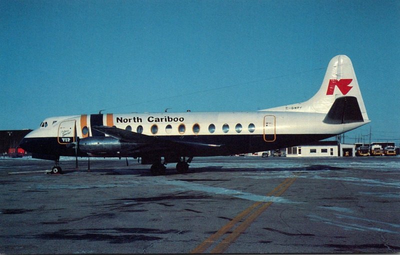 North Caribou Air Viscount 806 At Winnipeg Manitoba Canada