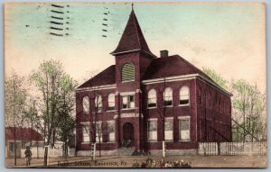 Vtg Eminence Kentucky KY Public School 1910s Old View Postcard