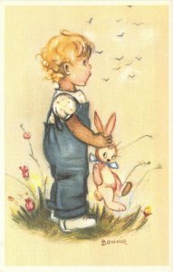 Mainzer, Little Folks, Bonnie #573 Children, Publ in Belgium, Old Postcard