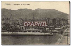 Old Postcard Boat War Toulon Torpilleurs the small row