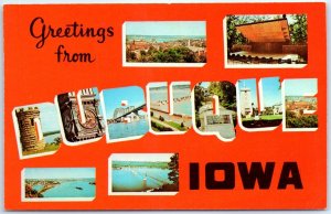 M-61241 Greetings from Dubuque Iowa