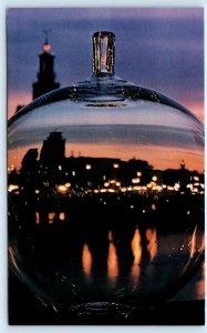 STOCKHOLM, SWEDEN ~ Image of TOWN HALL seen through Swedish Crystal  Postcard