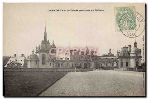 Old Postcard Chateau de Chantilly The main fa?ade